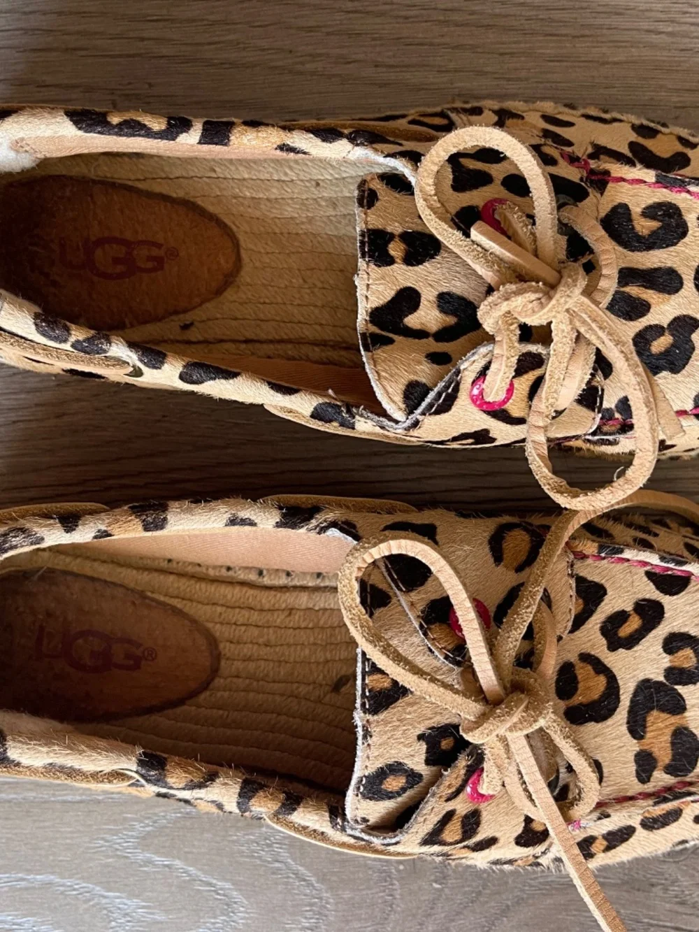 Ugg Leopard Calf Hair Espadrilles